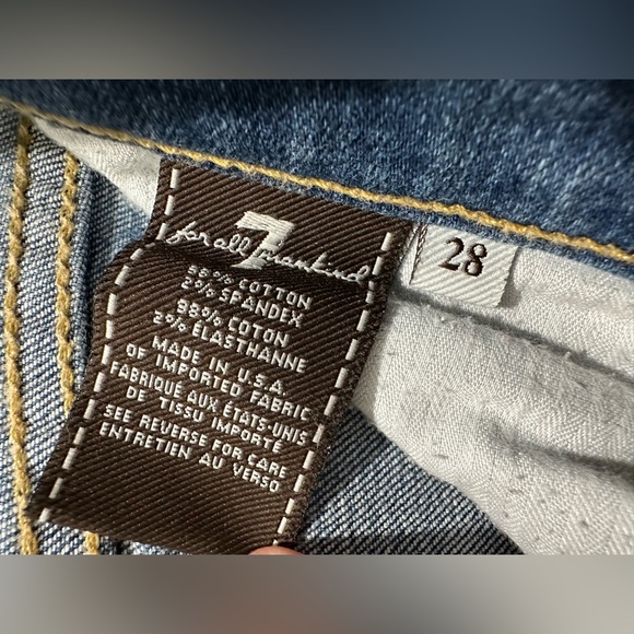 7 For All Mankind size 28 women’s straight jeans - Picture 4 of 6